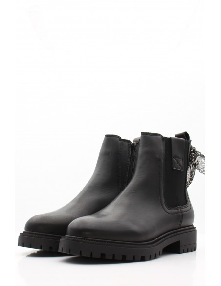 Bottines Femme Goodstep GS5530-C03 en cuir noir