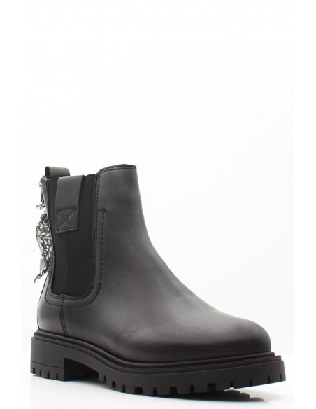 Bottines Femme Goodstep GS5530-C03 en cuir noir