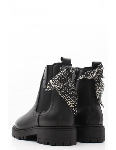 Bottines Femme Goodstep GS5530-C03 en cuir noir