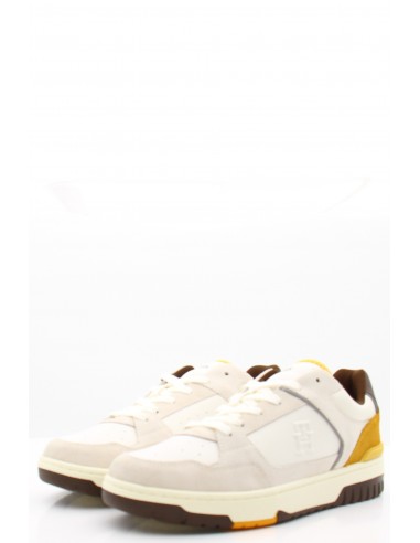 Baskets de Ville Homme Tommy Hilfiger Blanc/Jaune - Basket Street Lth