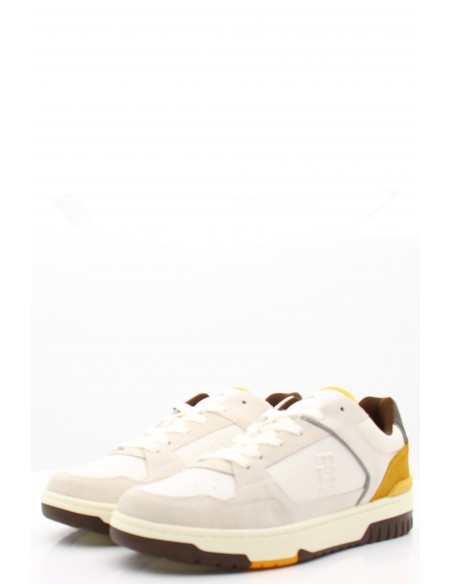 Baskets de Ville Homme Tommy Hilfiger Blanc/Jaune - Basket Street Lth