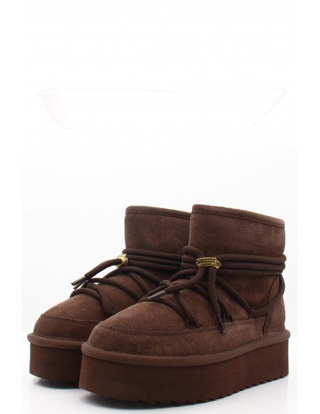 Bottes fourrées moka Colors of California - hylton.fr