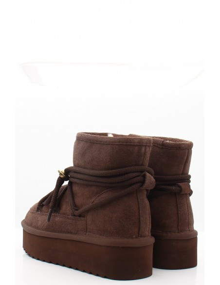 Bottes fourrées moka Colors of California - hylton.fr