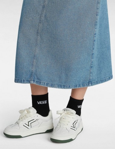 Vans Upland White/Green - Baskets Mixte Style Retro - Hylton.fr