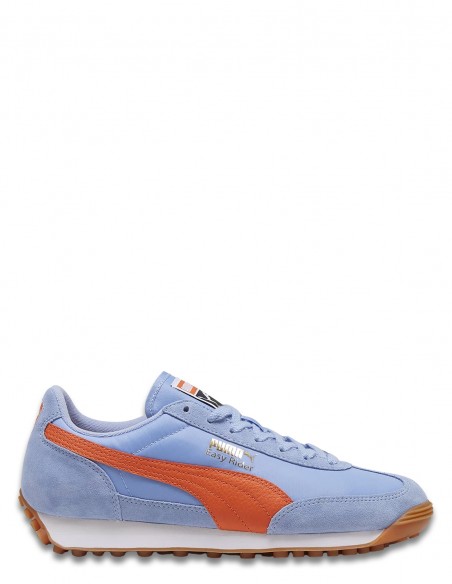 Puma Easy Rider 399028-16 - Baskets Rétro-Sport en Bleu Clair et Orange pour Homme