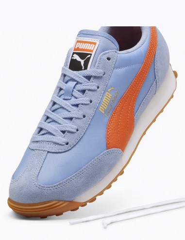 Puma Easy Rider 399028-16 - Baskets Rétro-Sport en Bleu Clair et Orange pour Homme