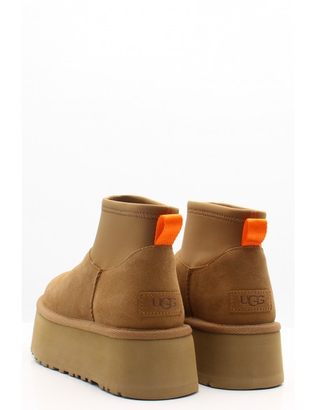 UGG Classic Mini Dipper - Boots plateformes en daim avec doublure chaude
