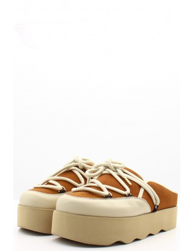 Mules Scholl Lindsay à semelle épaisse en beige et marron pour femme