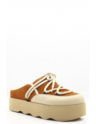 Mules Scholl Lindsay à semelle épaisse en beige et marron pour femme