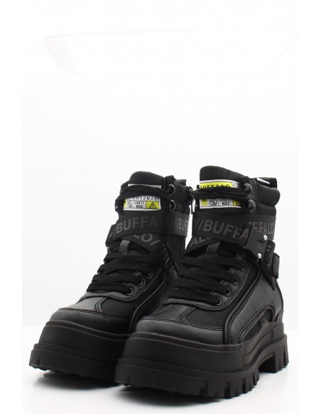 Buffalo Bottine Femme Noir aspha com1
