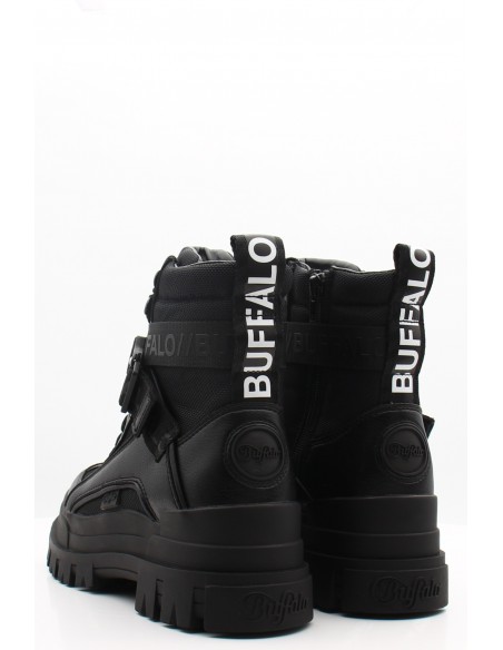 Buffalo Bottine Femme Noir aspha com1