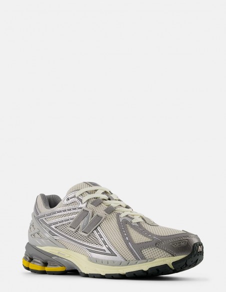 New Balance 1906R Gris/Jaune - Performance Rétro et Style Futuriste