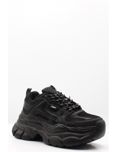 Buffalo Para Vegan Nappa Noir - Baskets Plateformes