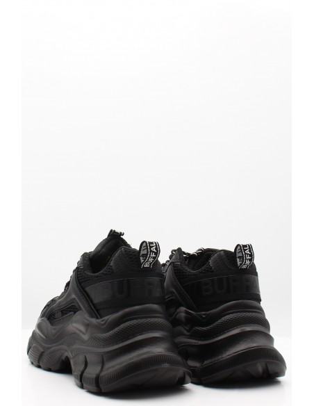 Buffalo Para Vegan Nappa Noir - Baskets Plateformes