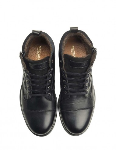 Bottines Redskins Country 2 - Bottines en cuir noir avec zip latéral pour homme