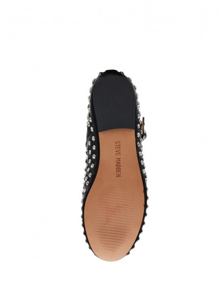 Steve Madden Vigneta-r - Ballerines noires cloutées avec bride femme