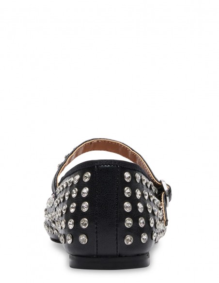 Steve Madden Vigneta-r - Ballerines noires cloutées avec bride femme