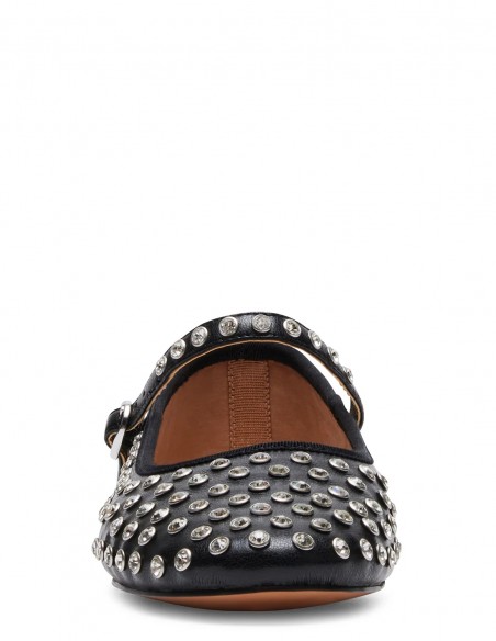 Steve Madden Vigneta-r - Ballerines noires cloutées avec bride femme