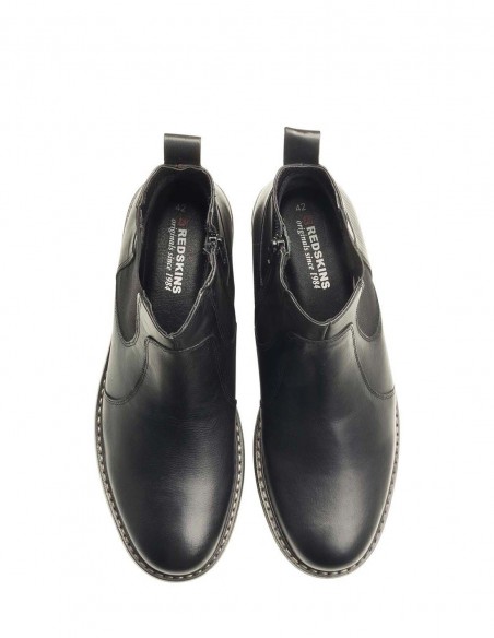 Redskins Elster - Chelsea Boots en cuir noir élégant pour homme