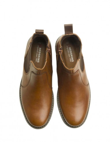 Redskins Elster - Chelsea Boots en cuir marron élégant pour homme