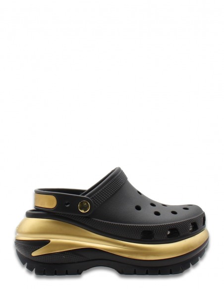 Crocs Mega Crush Metallic Clog - Sabots Femme avec Plateforme