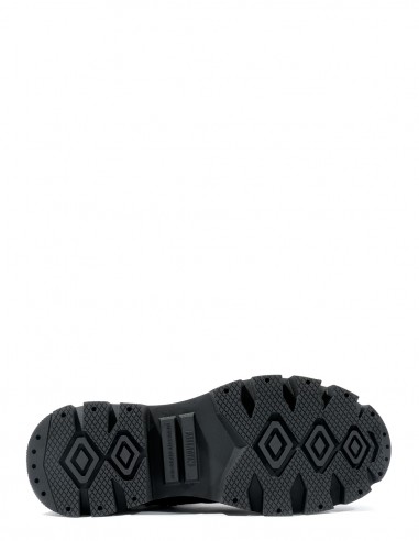 Bottines Palladium en toile noire avec semelle épaisse pour femme