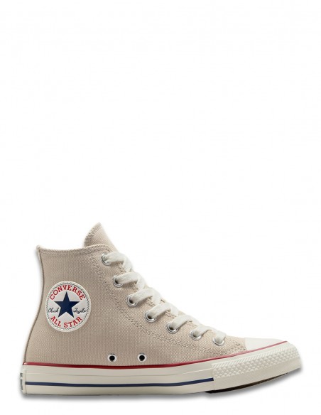 Sneakers Converse Chuck High Beige en toile beige pour femme