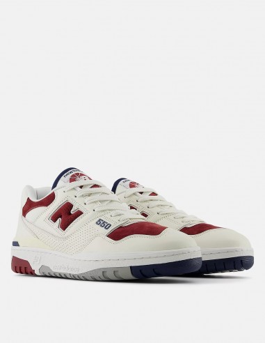 Sneakers New Balance 550 Blanc/Rouge/Bleu - Style rétro & Confort