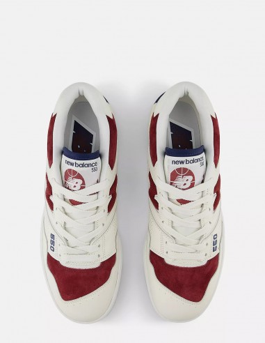 Sneakers New Balance 550 Blanc/Rouge/Bleu - Style rétro & Confort