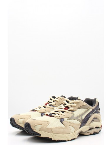 Sneakers Mizuno Wave Rider 10 Beige/Rouge - hylton.fr