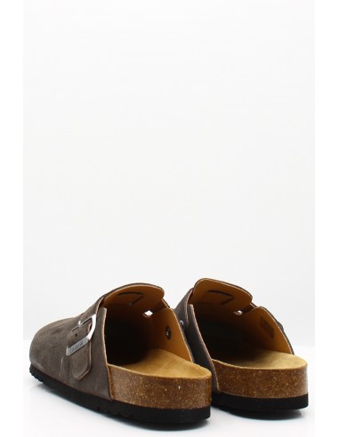 Sabots Scholl Olivier en suède taupe avec bride ajustable pour homme