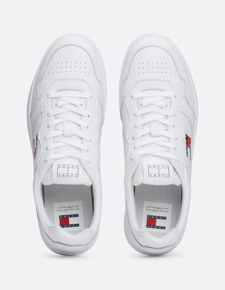 Baskets de ville Tommy Hilfiger Cupsole blanches pour homme