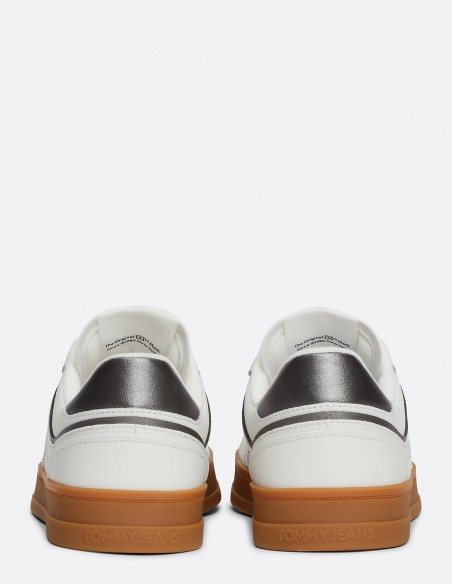 Baskets Tommy Hilfiger - Baskets blanches en cuir avec semelle femme