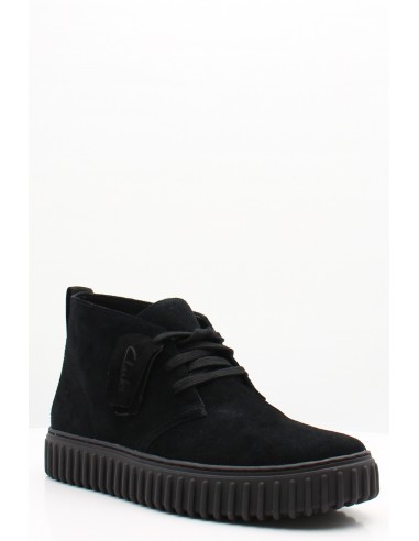 Bottines Clarks Originals Torhill DB en suède noir avec semelle crantée