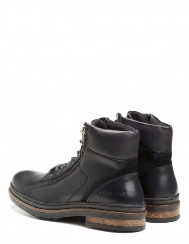 Bottines Redskins ST761 Tirso en cuir noir avec zip latéral pour homme