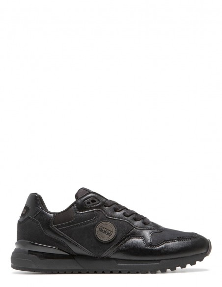 Baskets Redskins ST271 en cuir noir avec détails en textile pour homme