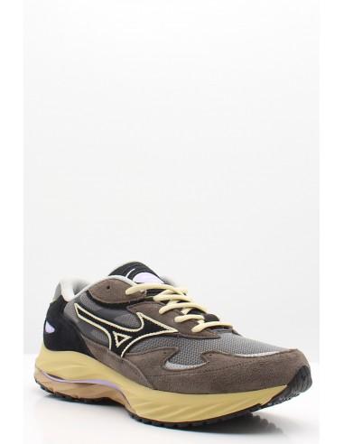 Baskets Mizuno Wave Rider B couleur marron, beige et noir pour homme