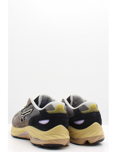 Baskets Mizuno Wave Rider B couleur marron, beige et noir pour homme