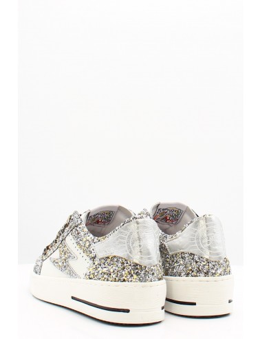 Baskets Semerdjian Noubar Glitter avec paillettes et lacets léopard