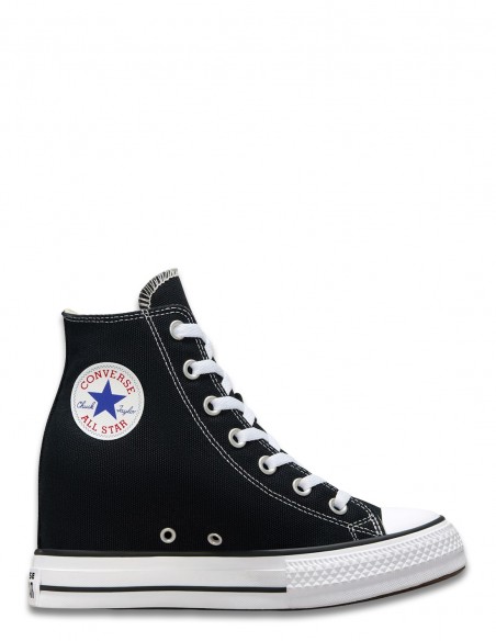 Sneakers Converse Chuck Iteration Hi noires montantes et compensées