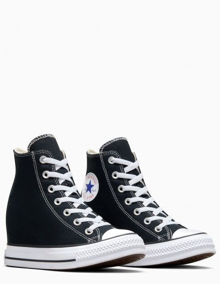 Sneakers Converse Chuck Iteration Hi noires montantes et compensées