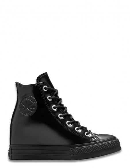 Sneakers Femme Chuck Iteration Other High Compensées Cuir Noir