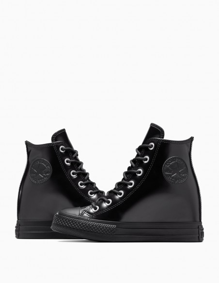 Sneakers Femme Chuck Iteration Other High Compensées Cuir Noir