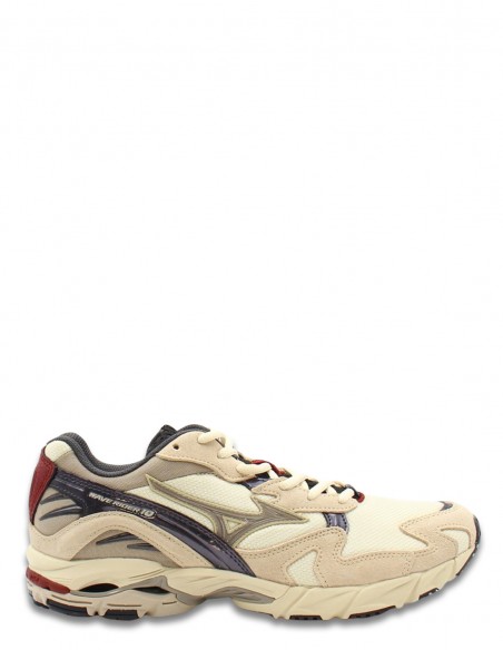 Sneakers Mizuno Wave Rider 10 Beige/Rouge - hylton.fr