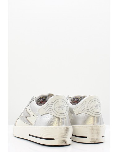 Baskets Semerdjian Noubar argentées avec paillettes pour un look glamour