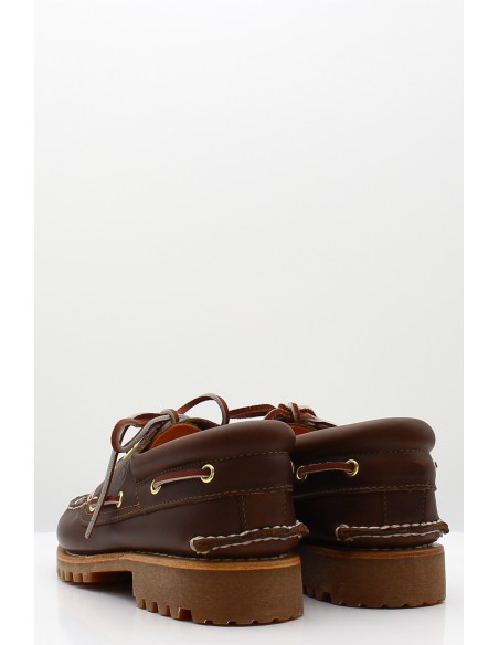 Chaussures bateau Timberland Homme 3-Eye Classic Lug en cuir marron