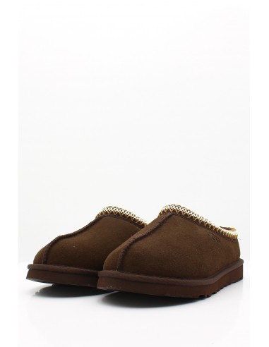 Mules UGG Tasman Dusted Cocoa en suède marron avec doublure en laine