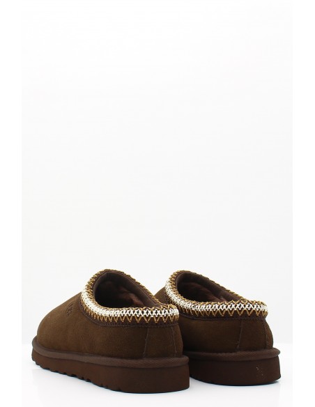 Mules UGG Tasman Dusted Cocoa en suède marron avec doublure en laine