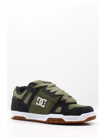 Sneakers DC Shoes Stag Kaki et Noir homme pour un style streetwear