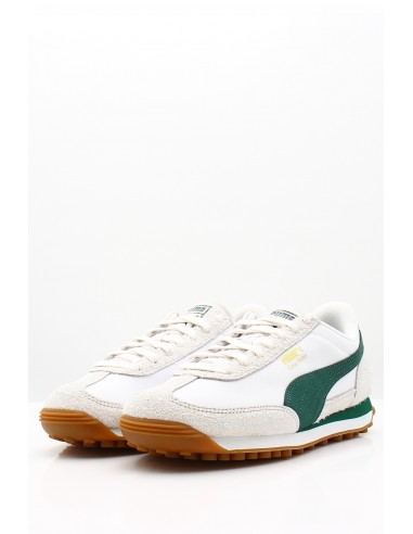 Sneakers Puma Easy Rider Nylon - Baskets en cuir blanc et suède vert